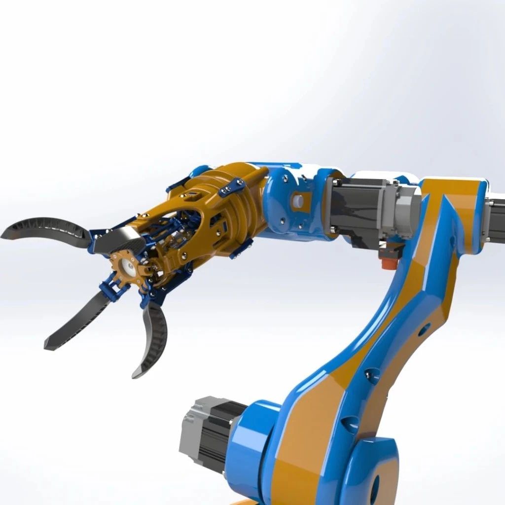 【机器人】Robotic arm homemade自制机械臂3D数模图纸 Solidworks设计