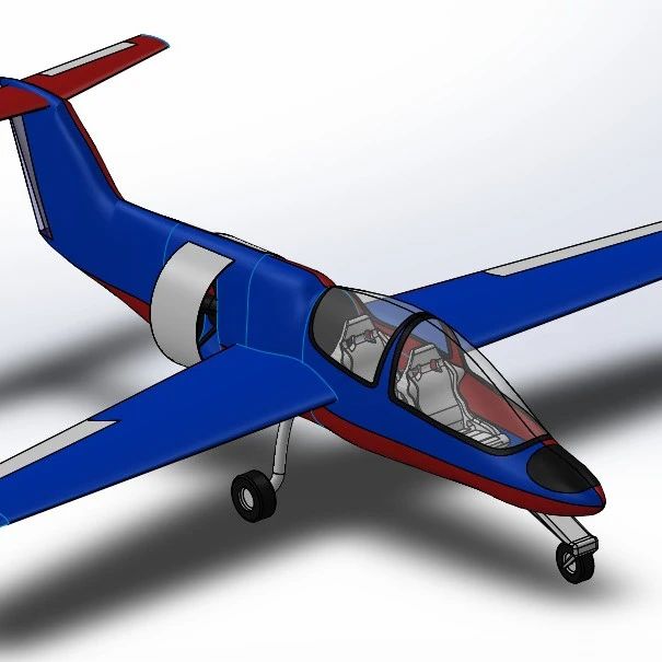 【飞行模型】MIDWING PLANE小型飞机模型3D图纸 Solidworks设计