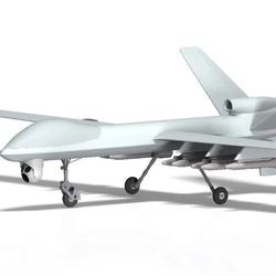 【飞行模型】MQ-9 Reaper捕食者B无人机简易模型3D图纸 STP格式