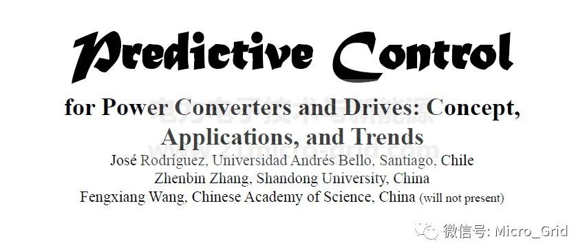 Predictive Control for Power Converters
