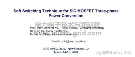 Soft Switching for SiC MOSFET Three-phase Power 
