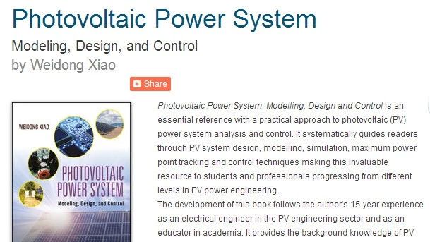 Photovoltaic power system _ modeling,Design