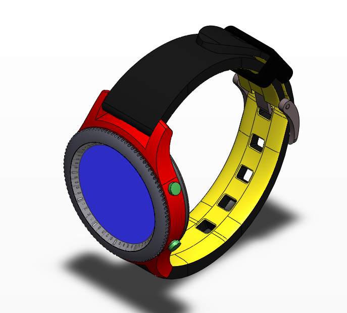 【生活艺术】samsung Gear S3腕表手表3d数模图纸 Solidworks 仿真秀干货文章