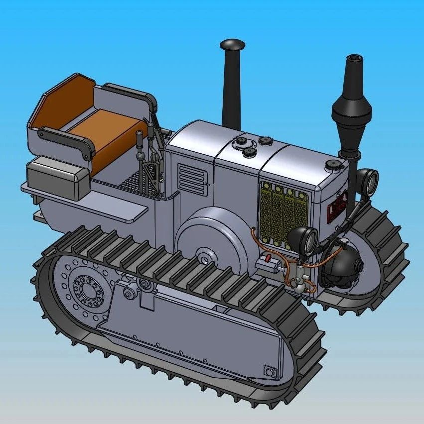 【工程机械】Lanz Bulldog Crawler拖车机模型3D图纸 