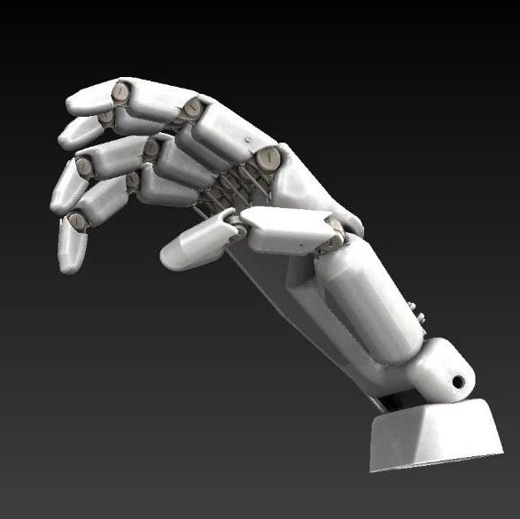 【机器人】main robotique v2机械手掌结构3D图纸 Solidworks设计