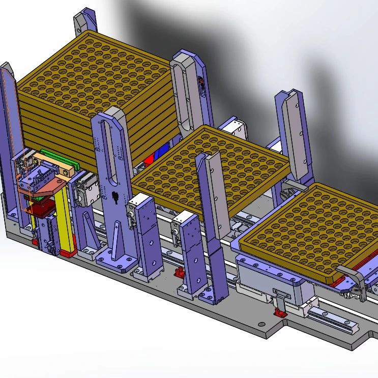 【非标数模】Tray Loader摆盘自动上料机3D数模图纸 Solidworks设计