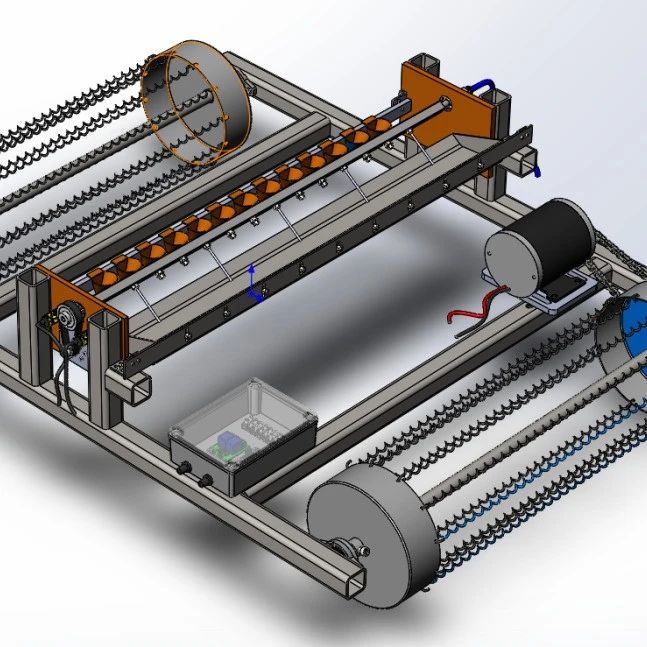 【农业机械】Seeding Machine播种机构3D图纸 Solidworks设计