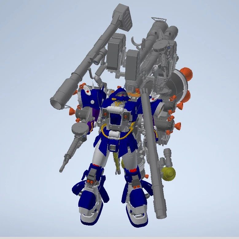 【机器人】Mobile Suit Gundam机动战士高达3D数模图纸 INVENTOR设计