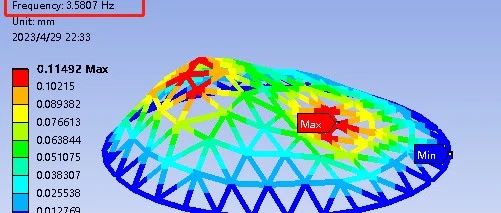 钢结构-凯威特型网壳-模态分析