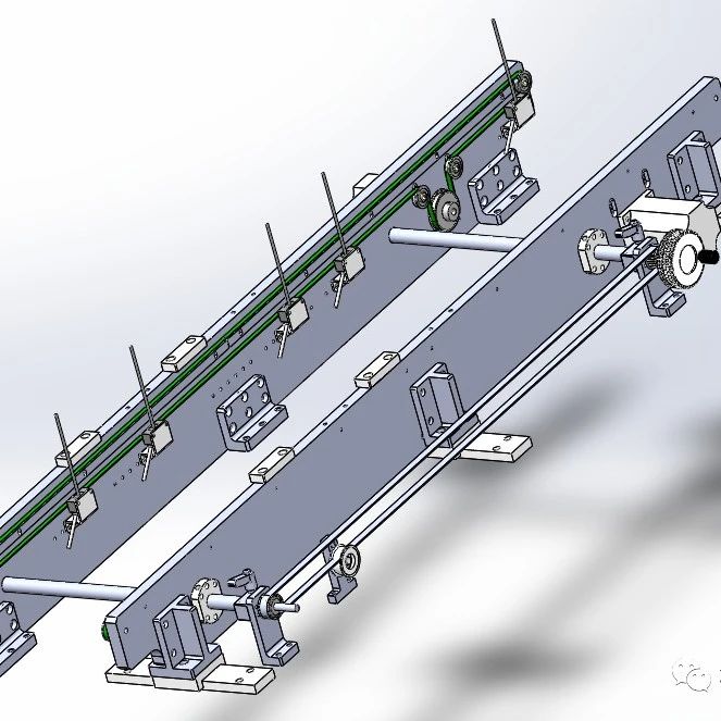 【工程机械】可变距平皮带输送机3D数模图纸 Solidworks设计 附STEP