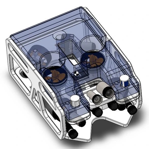 【海洋船舶】遥控潜水器（ROV）水下无人机3D数模图纸 Solidworks设计 附STEP