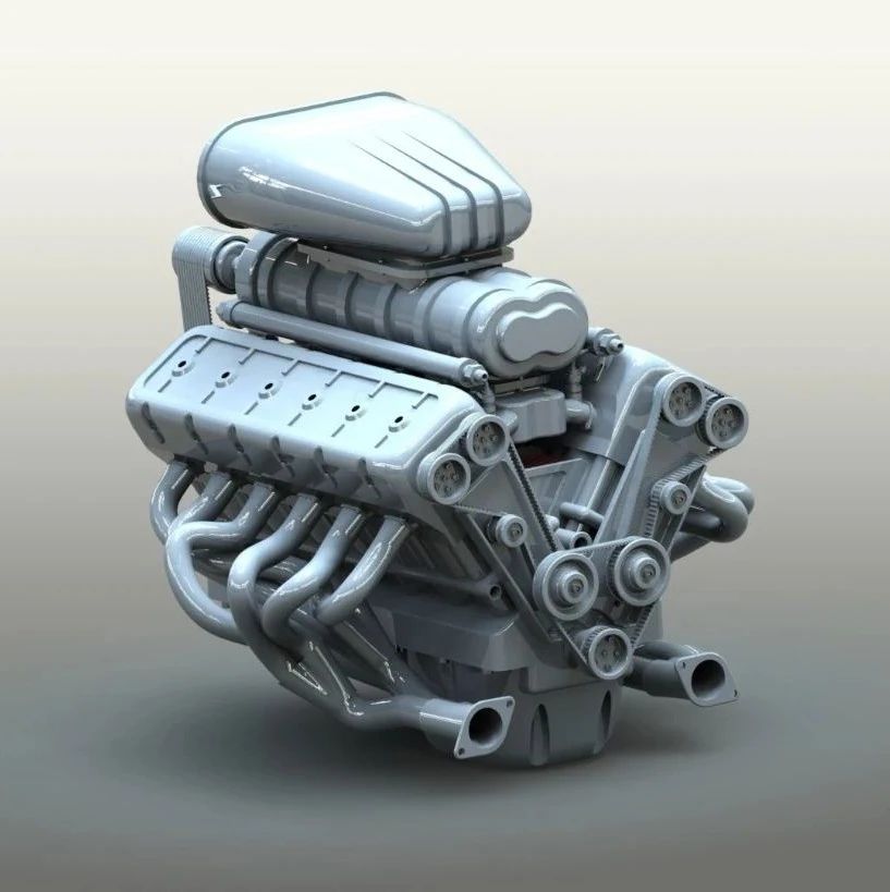 【发动机电机】V12 Engine十二缸活塞发动机3D图纸 Solidworks设计
