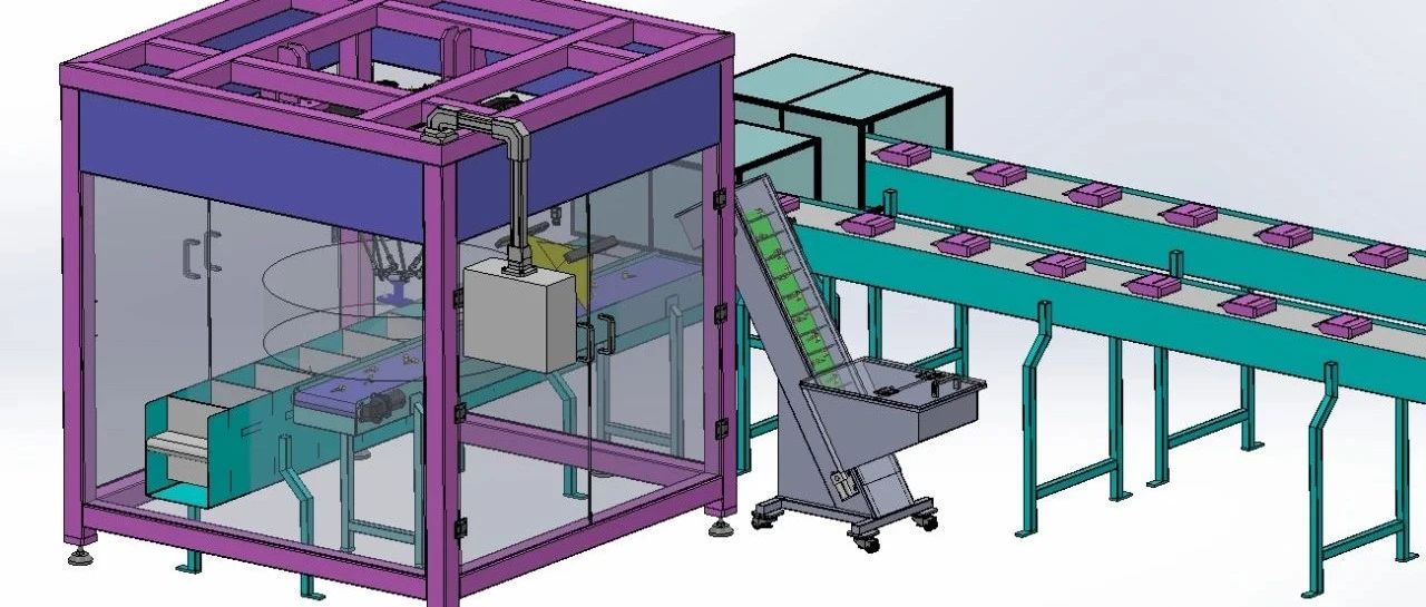 【工程机械】Pick & Place Delta Robot拾取和放置三角机器人3D数模图纸 