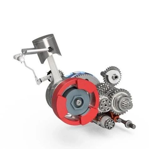 【发动机电机】TM MX125 2000摩托车发动机3D图纸 STP格式