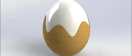 用SolidWorks建模一个剥壳的鸡蛋