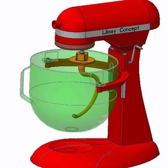 【工程机械】捏合和搅拌机结构3D图纸 igs格式