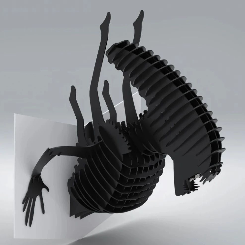 【生活艺术】Xenomorph Trophy电影异形拼装模型3D图纸 