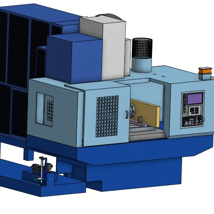 【工程机械】Matsuura MC-1000VG加工中心简易模型3D图纸 STEP格式