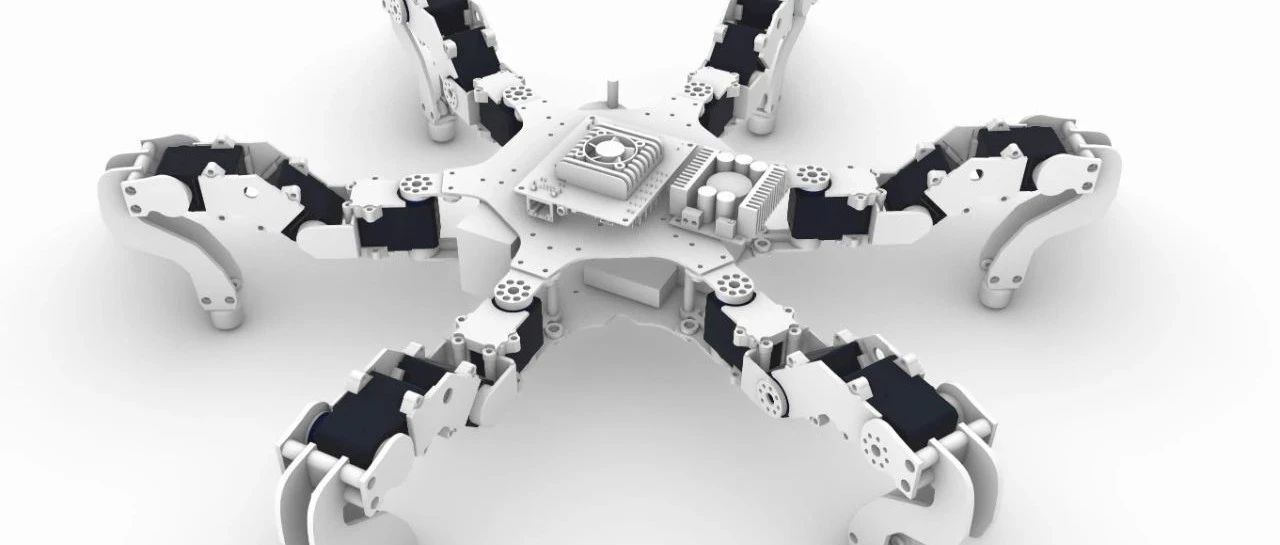 【机器人】Hexapod robot六足机器人结构3D图纸 3dm STP格式