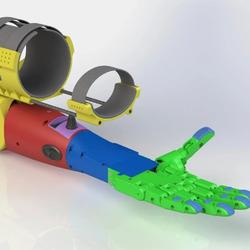 【机器人】Robotic Upper Limb机器人上肢机械臂结构3D图纸 STP格式