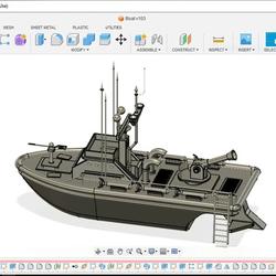 【海洋船舶】AZ-ZARRA小型船舶造型3D数模图纸 STEP格式