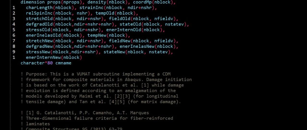 CDM连续损伤模型VUMAT资源 | 源程序、python后处理、对应参考文献