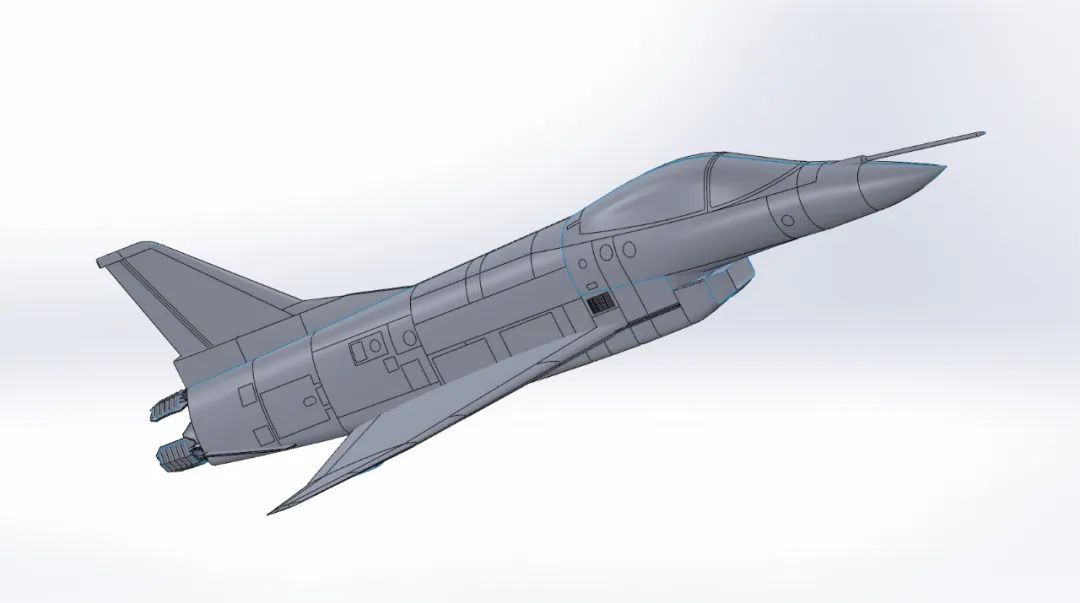 【飞行模型】rockwell Mbb X 31战斗机简易模型3d图纸 Solidworks设计 Solidworks 仿真秀干货文章