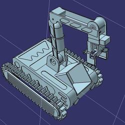 【机器人】简易地震救援机器人3D数模图纸 STP格式