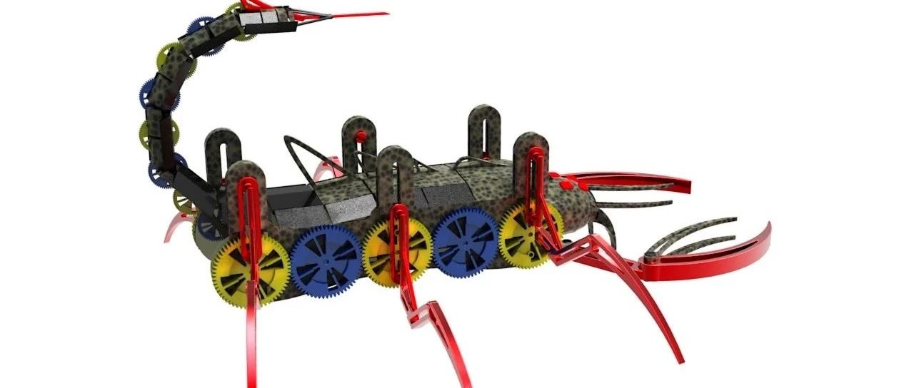 【机器人】mechanical scorpion机械蝎子3D数模图纸 STP格式