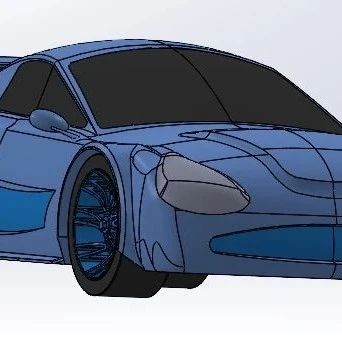 【汽车轿车】Original super car超级跑车设计3D数模图纸 STEP格式