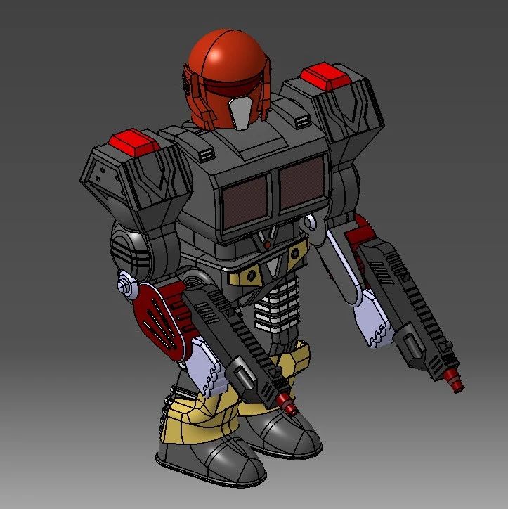 【机器人】Iron Man卡通版钢铁侠3D数模图纸 Solidworks设计