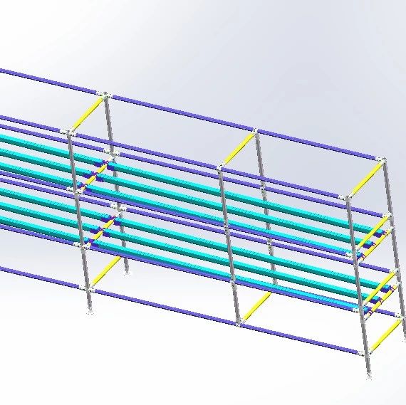 【工程机械】4.5M精益管流水线3D图纸 Solidworks设计