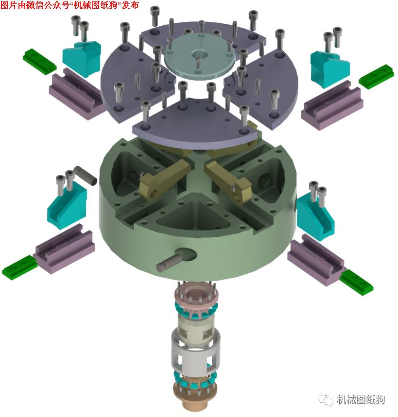 【工程机械】pifco设计的气动卡盘模型3d图纸 step格式_solidworks