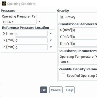 仿真技巧 | Ansys Fluent关于操作条件的设置