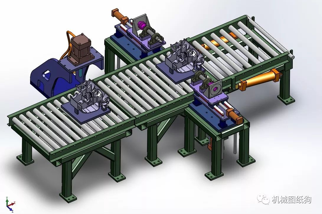 【工程机械】发动机缸体曲轴孔镗孔机3d模型图纸 solidworks设计