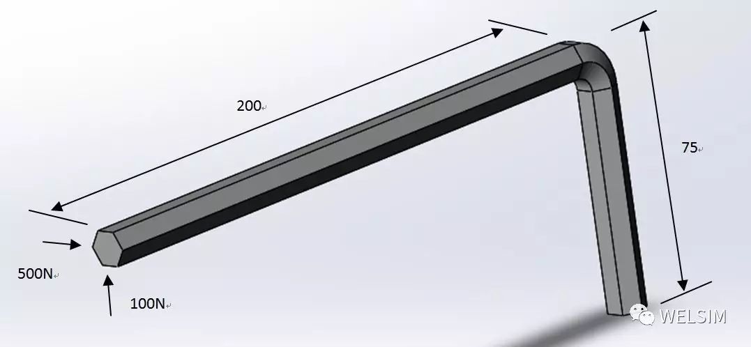 六角扳手的静力学分析