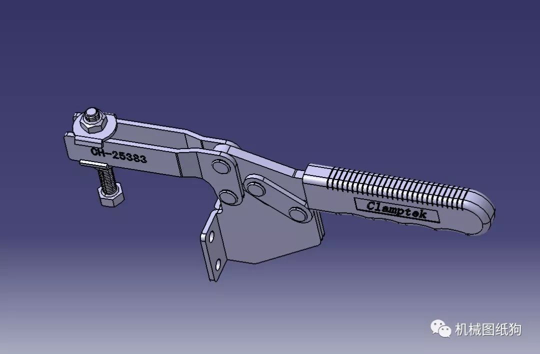 【工程机械】250kg嘉刚肘夹3d模型图纸 step格式_solidworks-仿真秀