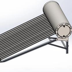 【工程机械】Solar-Thermal Collectors真空管太阳能集热器3D数模图纸 