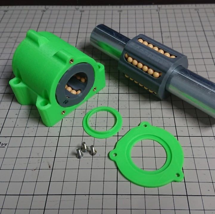 【工程机械】Linear bushing线性衬套3D数模图纸 STEP格式