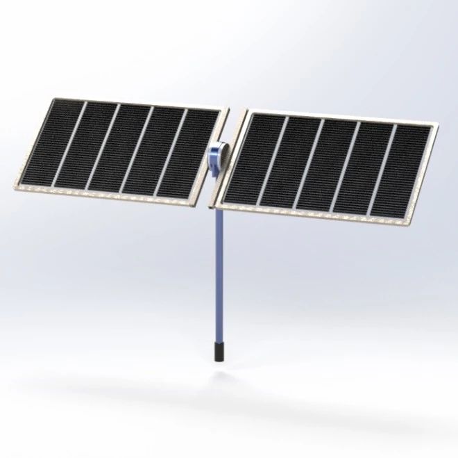【工程机械】SOLAR PANEL太阳能电池板结构3D图纸 Solidworks设计