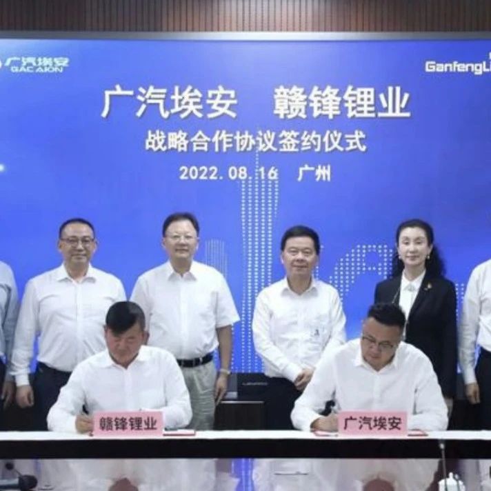 赣锋锂业战投广汽埃安！