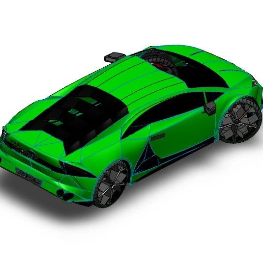【汽车轿车】Lamborghini Huracan兰博基尼的跑车外壳3D图纸 