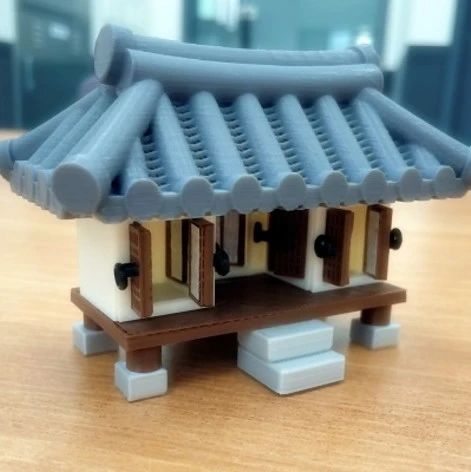 【3D打印】中式传统民居大门结构3D打印图纸 STL格式