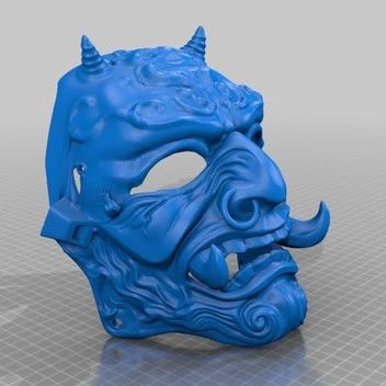 【3D打印】oni mask面具3D打印力图纸 STL格式