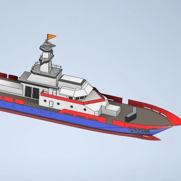 【海洋船舶】ship-96大型船舶简易模型3D图纸 INVENTOR设计