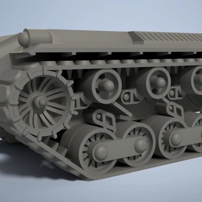 【工程机械】Battletech Tank履带坦克简易模型3D图纸 INVENTOR设计