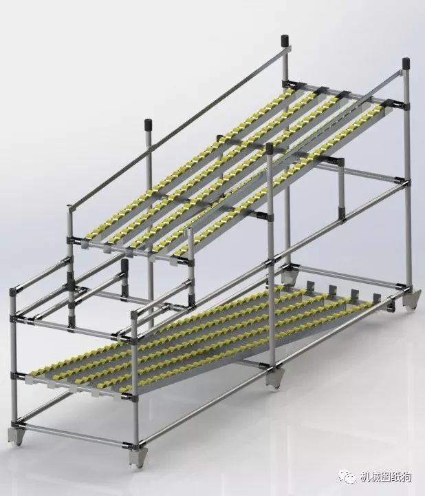 【工程机械】Material Feeding Rack进料架3D数模图纸 STEP格式_SolidWorks-仿真秀干货文章