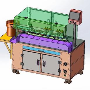 【非标数模】RJ45安防线连接器焊锡机3D数模图纸 Solidworks18设计
