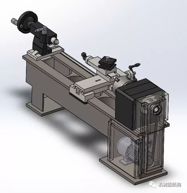 【工程机械】迷你trona微型车床3d数模图纸 Solidworks设计 Solidworks 仿真秀干货文章