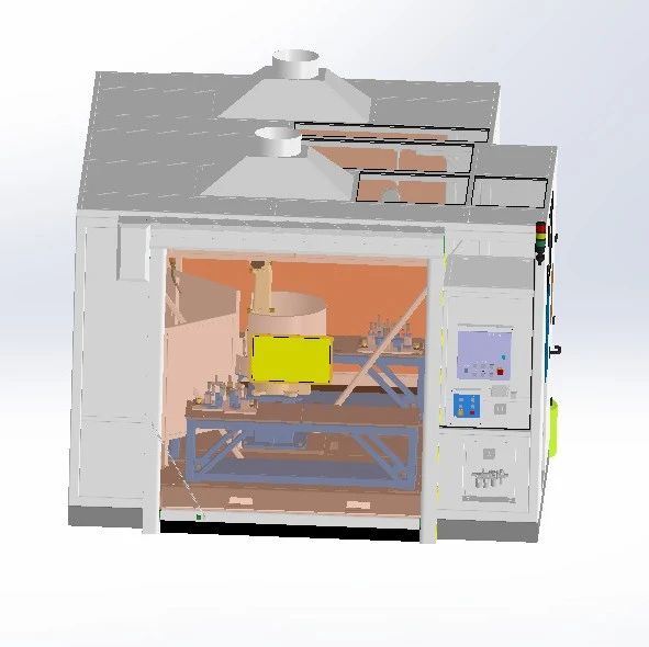 【非标数模】单机器人3工位工作站3D数模图纸 Solidworks20设计 附x_t
